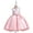 Pink, variant on XMMSWDLA Toddler Girl Clothes Girls Solid Color Pearl Embroidery Bowknot Birthday Party Flowers Gown Kids Dresses