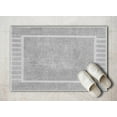 thumbnail image 5 of White Classic Hotel Collection Absorbent Cotton Bath Mats, Spa Reversible Floor Towels, not a Bathroom Rug, Dolphin Gray, 22 x 34, 2 Pack, 5 of 7