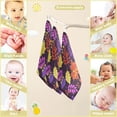 thumbnail image 3 of SKYSONIC 5 PCS Autumn Colors Leaves Baby Muslin Washcloths, Face Towel Burp Cloths Ultrasoft Absorbent Cotton Bath Wipes Towels for Newborn Boys Girls, 3 of 7
