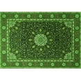 thumbnail image 1 of Ahgly Company Indoor Rectangle Medallion Green Traditional Area Rugs, 2' x 5', 1 of 1