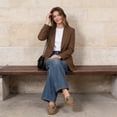 thumbnail image 3 of CHICVOMEY Dressy Shoes for Women Loafers Penny Loafers for Women with Arch Support Slip On Flats for Walking & Work, 3 of 9