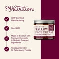 thumbnail image 3 of SMNutrition Beef Tallow Face Moisturizer for Women | With Hyaluronic Acid | Hydrating Whipped Beef Tallow for Skin Care for Women | With Jojoba & Sweet Almond Oil | 4 oz, 3 of 11