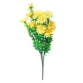 thumbnail image 4 of 15 Heads Artificial Flowers Plastic Fake Plants Wedding Garden In/Outdoor Decor, 4 of 10