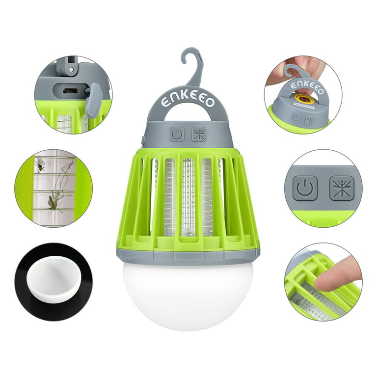 2-In-1 Rechargeable Camping Lantern and Bug Zapper