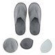 thumbnail image 3 of Ofertas Únicas 1 Par de Zapatillas Desechables Zapatillas Plegables para Hotel para Familia Gris, 3 of 5