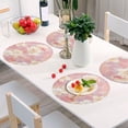 thumbnail image 6 of Ryvnso Beautiful Flowers Round Plate Mats Dining Table Placemat 1 Piece for Holiday Decoration, 6 of 7
