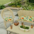 thumbnail image 2 of Jordan Manufacturing 19" x 19" Lensing Jungle Multicolor Floral Square Tufted Contoured Outdoor Wicker Seat Cushion (2 Pack), 2 of 12