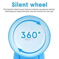 thumbnail image 2 of POINTERTECK Hamster Runner Wheel Silent Hamster Wheel Standing Hamster Exercise Wheel Guinea Pig Wheel, 2 of 6