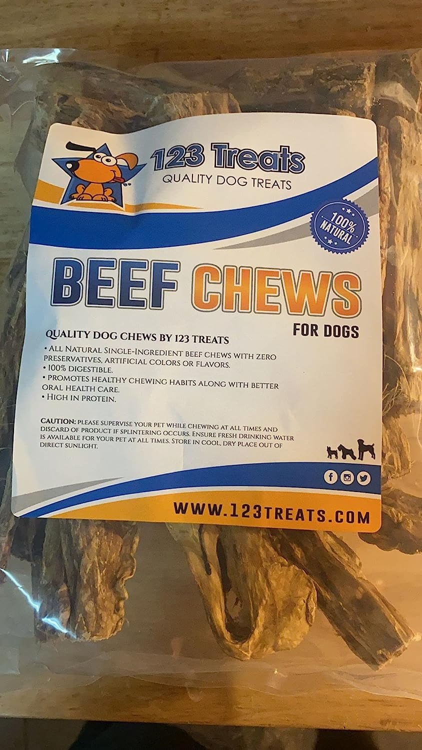 Beef Lung Stick Dog chew - 11oz