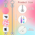 thumbnail image 6 of 40Pcs Beadable Keychains Metal Bar Chains for Jewelry Making Keychain Rod Accessories DIY Projects Pendant Ornaments, 6 of 7