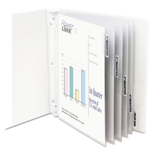 New C-Line Sheet Protectors with Index Tabs, Heavy, Clear Tabs, 2', 11 x 8 1/2, 5/ST,Each