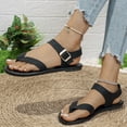 thumbnail image 5 of YOUYEDIAN Women's Sandals Summer Slip on Beach Comfortable Slippers Non Slip Casual Orthopedic Flat Shoes (Black), 5 of 6