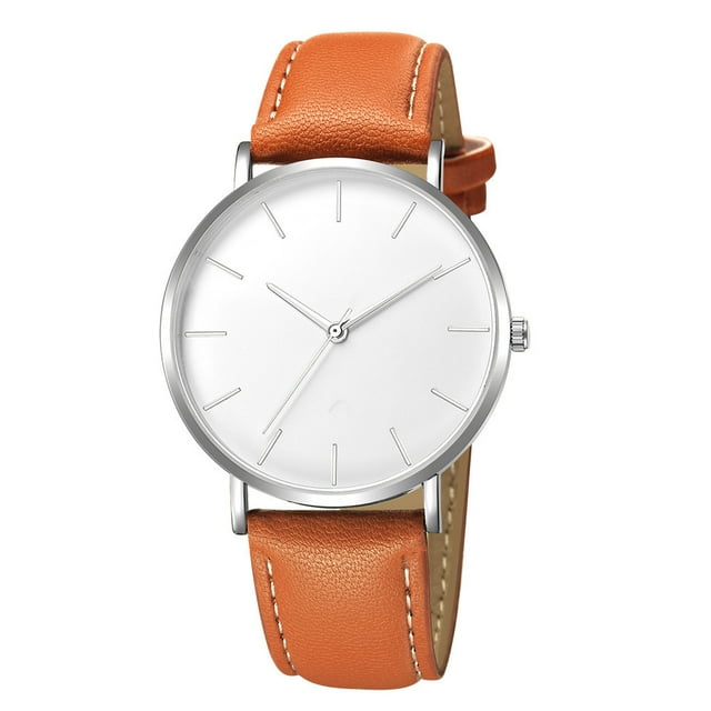 Geneva Fashion Men Date Alloy Case Synthetic Leather Analog Quartz Sport Watch