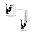 thumbnail image 3 of Naiovety Adhesivo de pared de gato para puerta, Fondo de sala de estar, calcomanías de arte Mural, pegatinas autoadhesivas divertidas extraíbles Decoración del hogar Naiovety HA077110-00B, 3 of 6