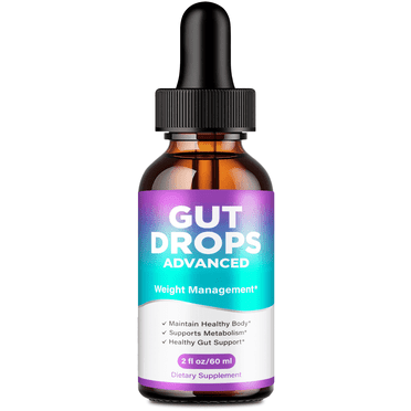 Gut Drops Advanced, Official GutDrops Supplement Liquid Droppers - Maximum Strength, All Natural Liquid Formula Support Healthy Lifestyle and Lasting Energy, GutDrops Support Reviews (1 Pack)