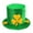 Green, variant on Odeerbi St. Patrick's Day Top Hat for Men Women New Trendy Green Irish Hat Performance Hat Unisex Party Hat