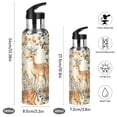 thumbnail image 2 of Yayeee 20oz Insulated Water Bottle Double Wall Stainless Steel with Flip Straw Lid, Deer Pattern, 2 of 7
