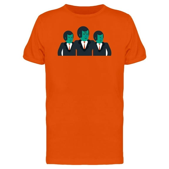 Alien Bussinessmen Cartoon Tee Men's -Image by Shutterstock