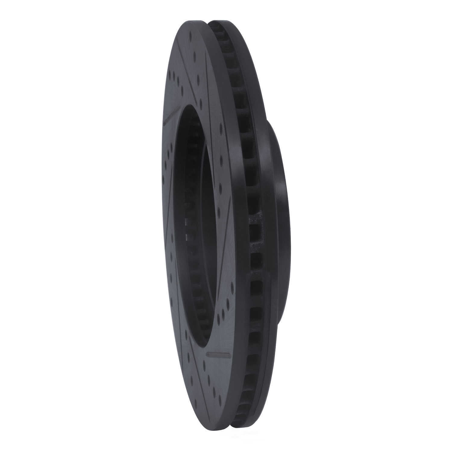 Dynamic Friction Company 633-68005L DFC Brake Rotor - Drilled And Slotted - Black