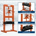 thumbnail image 1 of GloryStar Presse Hydraulique d'Atelier Réglable, Presse à Roulements de Plancher de Garage à Cadre en H avec Plaques d'Estampage pour Courbure, Redressement, Pièces de Pressage, Installation de Roulements et d'Articulations en U, 1 of 7