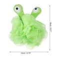 thumbnail image 3 of Unique Bargains 1 Pc Cartoon Bath Shower Loofah Sponge Body Puffs for Bathroom 5.51"x4.72" Green, 3 of 6