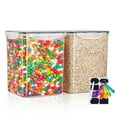 thumbnail image 1 of Sorbus 2-Pack Airtight Dry Food Storage Containers with Lids, Labels & Marker – BPA-Free Pantry Organizer, 5L Each for Sugar, Flour, Rice & More, 1 of 7