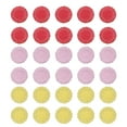 thumbnail image 2 of 300 servilletas de papel desechables redondas de colores que absorben el aceite, ideales para cajas de pasteles y embalajes (rojo, rosa y amarillo, 100 unidades por color), 2 of 7