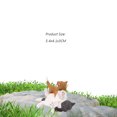 thumbnail image 1 of Simulation Cat Playset Figures Cute Playing Cat Model Educational Kitten Easter Eggs Cake Topper Christmas Birthday Gift For Kid, 1 of 1