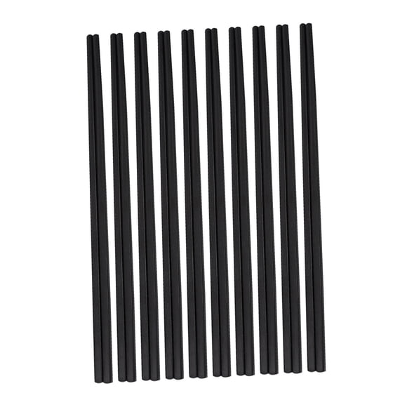 Palillos reutilizables de 20 piezas, palillos coreanos de 10,6 pulgadas, juego de palillos de cocina para comer negro