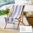 thumbnail image 5 of 100% Cotton Cabana Stripe Oversized 4 Pack Beach & Pool Towel (4 Pack- 35" x 70", Lavender Purple), 5 of 6