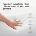 thumbnail image 4 of Cooling Bed Pillows for , Luxury Hotel Quality 3D Microfiber Filling with Breathable Cover for Side Back and Stomach S pers, Reduces Neck Pain, Standard (Pack of 4), Black 4 Count, 4 of 6