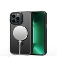 thumbnail image 4 of For Samsung Galaxy S23 Ultra Magnetic Metal Matte Built-in Compatible with MagSafe Stand Hybrid Shock Armor Cover ,Xpm Phone Case [ Black ], 4 of 4