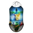 thumbnail image 4 of Ninjago Girls Swimsuits One Piece Bathing Suit Cute Toddler Kids Pool Beach Swimwear Quick Dry 3-8 Years, 4 of 6