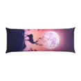 Body Pillow Cover Red Tree Moon Elk Cooling Printing Body Pillow Pillowcase Breathable & Skin