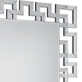 thumbnail image 4 of 47 Inches Greek Key Design Accent Mirror Silver - Saltoro Sherpi, 4 of 5