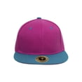 thumbnail image 2 of TopHeadwear Polyester Two-Tone Flat Bill Snapback - Pink/Teal, 2 of 2