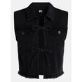 thumbnail image 5 of Madden NYC Women’s Tie Front Denim Vest, Sizes XXS-XXL, 5 of 5