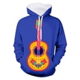 thumbnail image 2 of WILLBEST Style Chandail à Capuchon Homme Style Décontracté Carnaval Guitare Imprimé Pull à Capuche Manches Longues Chandail à Capuchon, 2 of 3