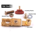 thumbnail image 3 of 2Pcs Top Post Battery Disconnect Switch - Quick Disconnect Battery Cut Off Switch for Car Truck Marine RV and Electrical Equipment - 12V/125A - Red & Black, 3 of 11