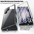 thumbnail image 2 of CaseCore Case for Samsung Galaxy S23 FE- Full Lens Protection 360 Metal Double-sided Glass Buckle Lock Magnetic Case (Black,S23 FE), 2 of 5