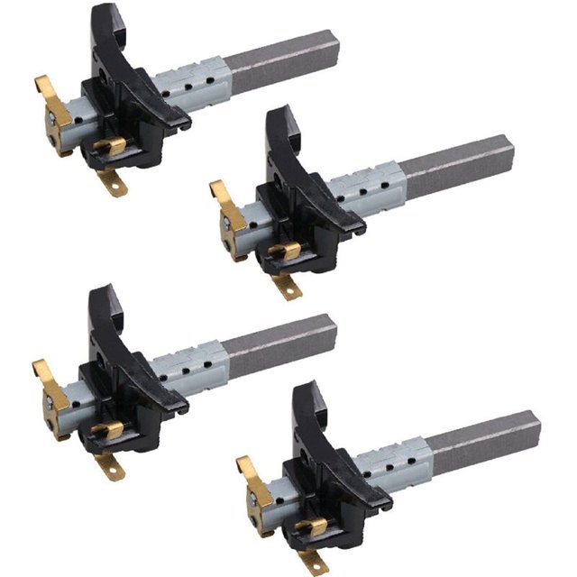 Accesorios de 4 piezas de escobillas de carbón para motor eléctrico de aspiradora, herramienta de limpieza duradera para el hogar