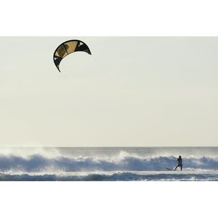 Kitesurfing Tarifa Cadiz Andalusia Spain Canvas Art - Ben Welsh Design Pics (19 x 12)