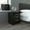 Black, variant on Knubmt Wood Rectangle Nightstand with 2 Drawer 1 Open Shelf, Beside Table for Home Living Room Office, White