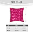 thumbnail image 4 of Fotbe Breast Cancer Awareness6 Pattern Velvet Decorative Throw Pillow Covers with Elegant Piping, Soft Plush Cushion Cover for Sofa, Bed, Car, Office-20"x20", 4 of 8