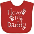 thumbnail image 3 of Inktastic I Love My Daddy Fathers Day Boys or Girls Baby Bib, 3 of 4