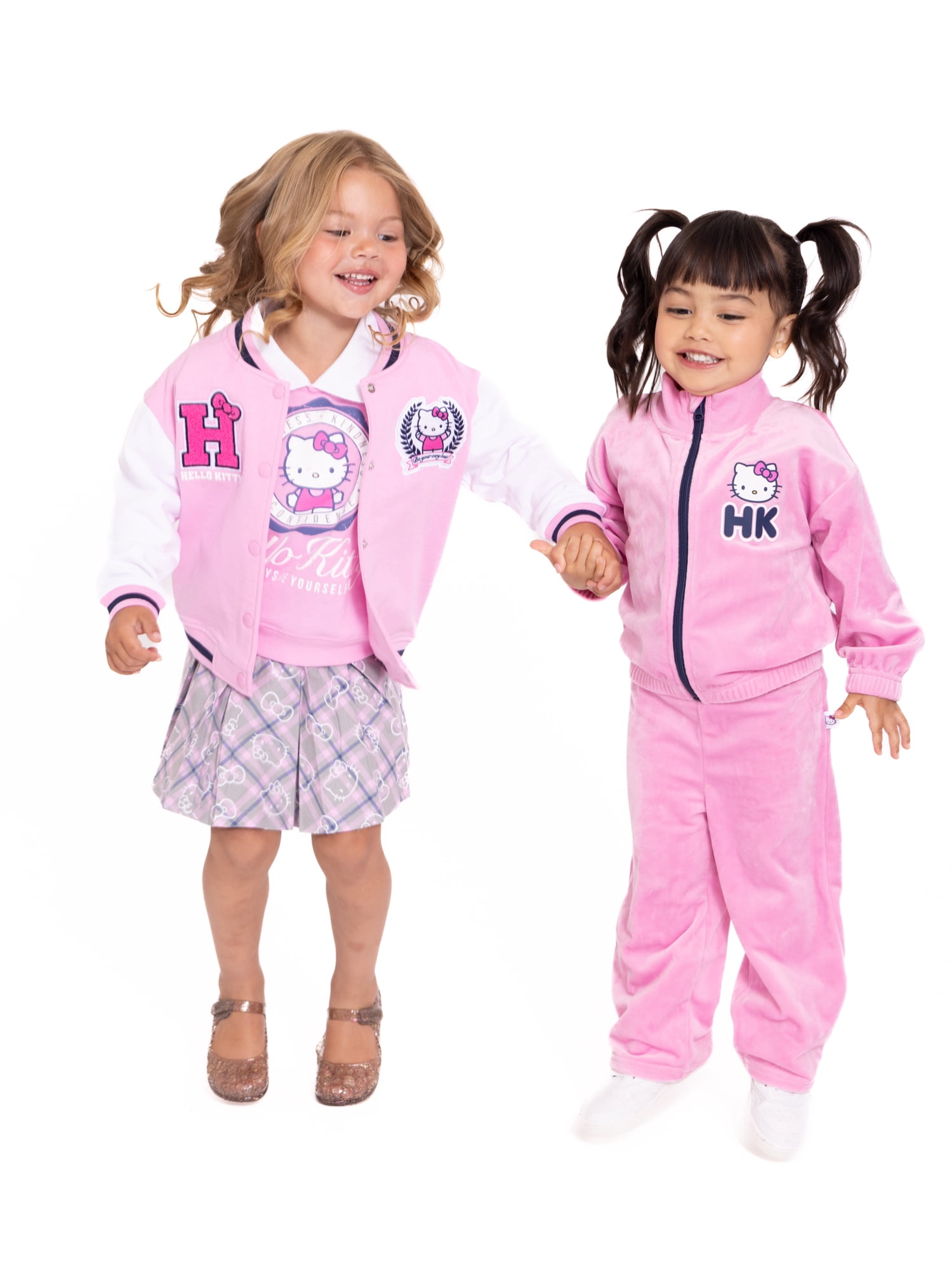 Hello Kitty Toddler Girls Velour Track Jacket and Flare Pants Set, 2-Piece, Sizes 12M-5T