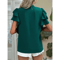 thumbnail image 5 of Womens Summer Tops Dark Green XL, 5 of 7
