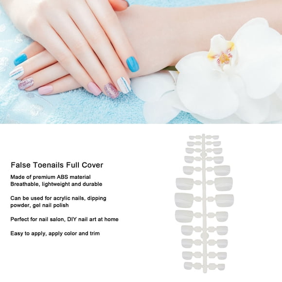 Cubierta Completa De Uñas Postizas Para Los Pies, 240 Piezas DIY Cubierta Completa De Uñas Postizas Para Los Pies Hechas A Mano Para El Hogar