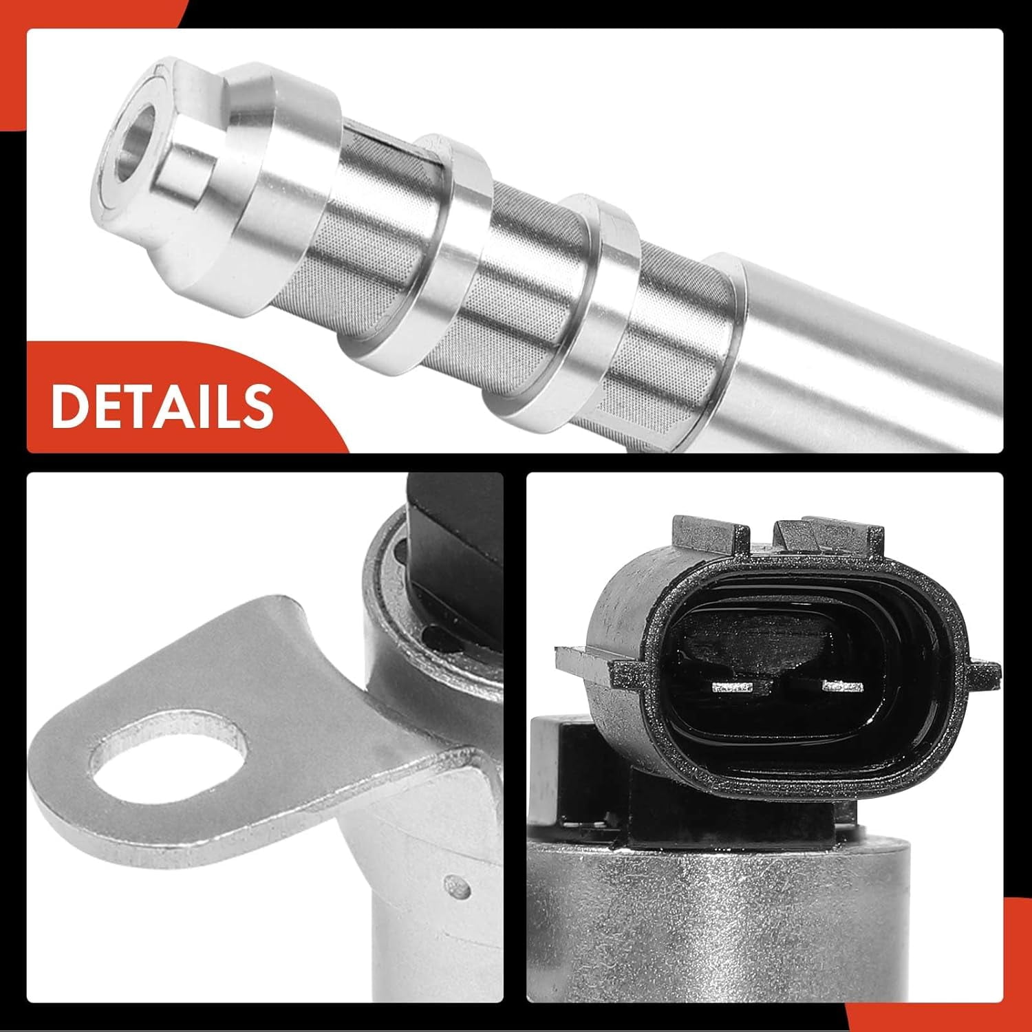 A-Premium 4-PC Engine Variable Valve Timing (VVT) Solenoid Compatible with Chevrolet Equinox Malibu Traverse Impala & GMC Terrain Acadia & Buick & Cadillac & Pontiac & Saab, Replace# 12586722