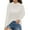 White, variant on Women Tee Solid Color T Shirt Long Sleeve T-shirt Autumn Tunic Blouse Baggy Pullover White XXL